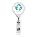 Recycle Jumbo Retractable Badge Reel (Pre-Decorated)